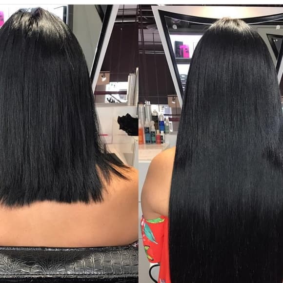 Black k Full Head Clip in Extension - Thumbnail 3