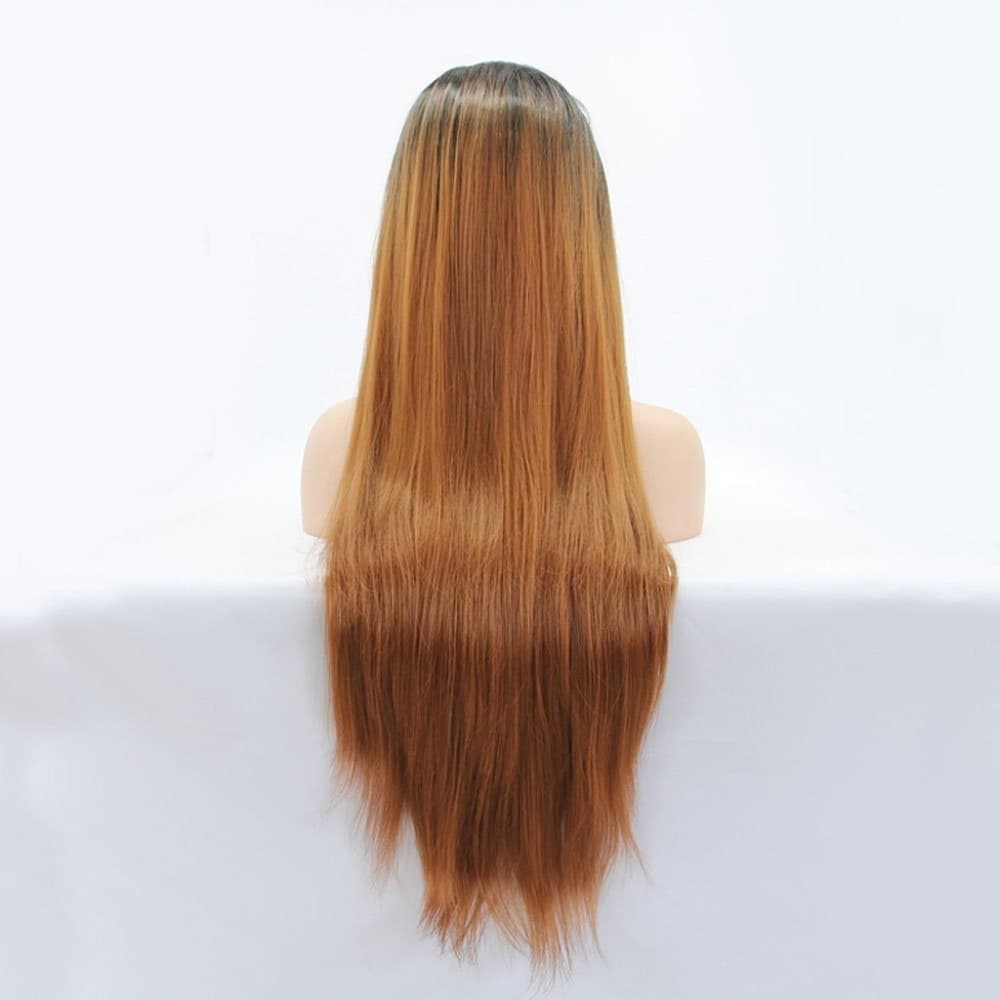 Ombre Brown Lace Front Wig - Thumbnail 4