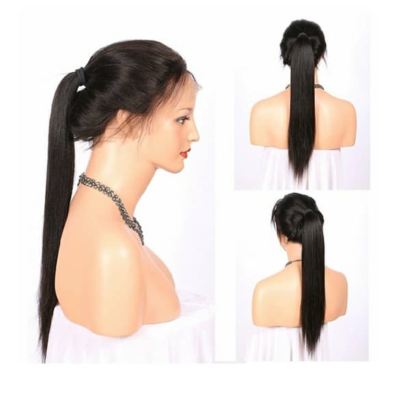 Straight Beauty Human Blend Wig - Thumbnail 7