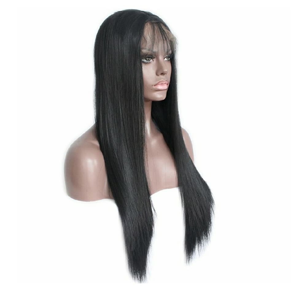 Straight Human Hair Blend LaceFront Wig - Thumbnail 2