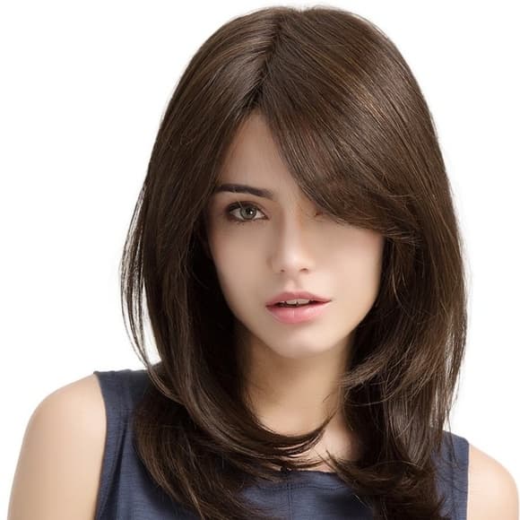 Dark Brown Beauty Wig - Thumbnail 7