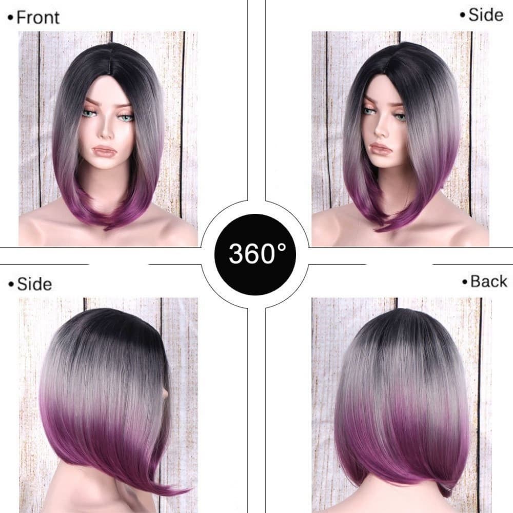 Cute Ombre Purple Wig - Thumbnail 2