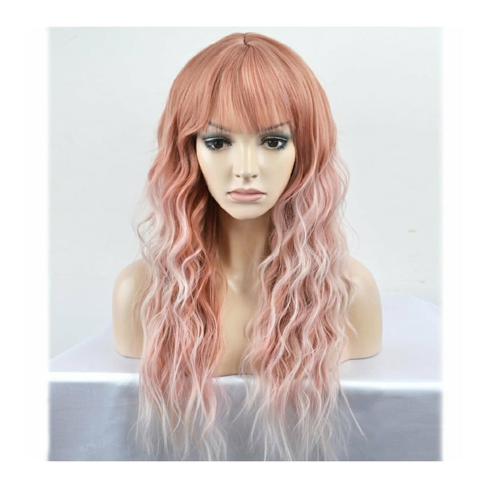 Pink Ombre Silver White Wig - Thumbnail 8
