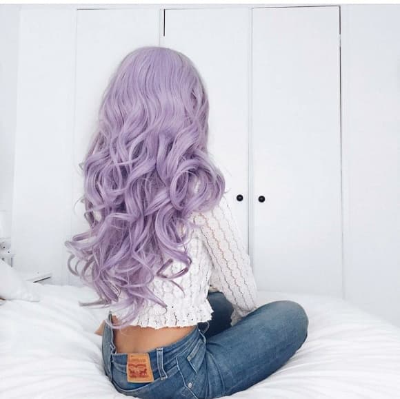 Lilac Purple Beauty Lacefront Wig22-26 inches - Thumbnail 9