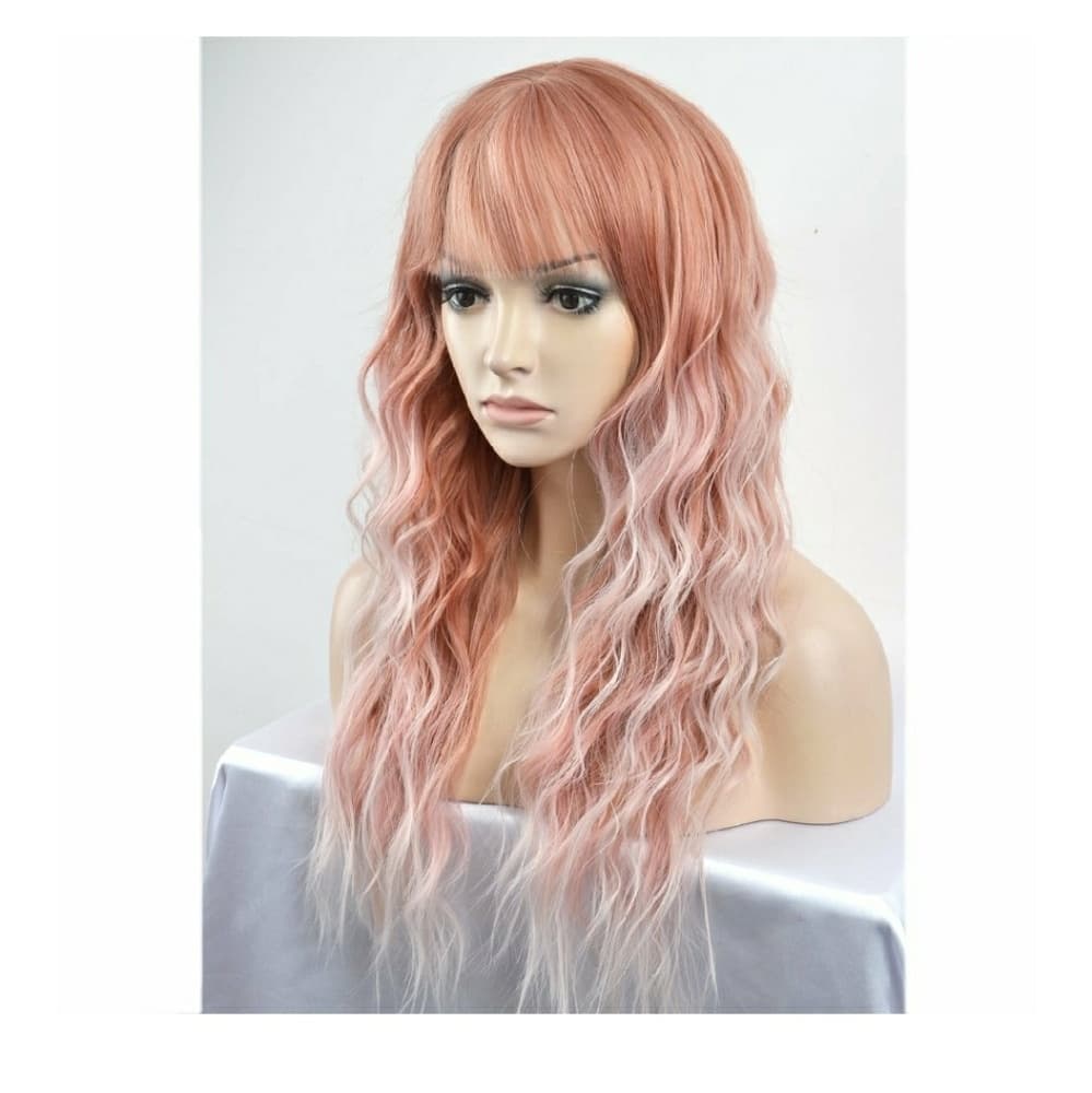 Pink Ombre Silver White Wig - Thumbnail 2