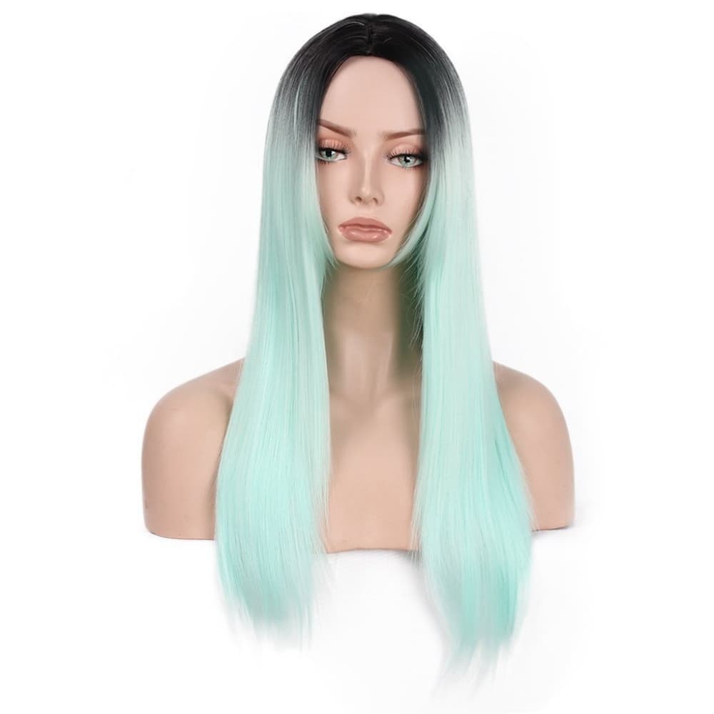 Ombre Mint Green Wig - Thumbnail 4