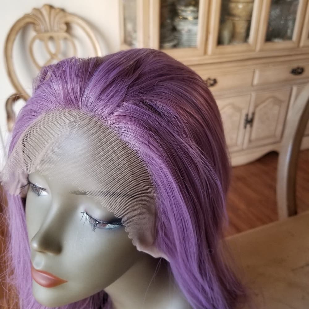 Lilac Purple Beauty Lacefront Wig22-26 inches - Thumbnail 7