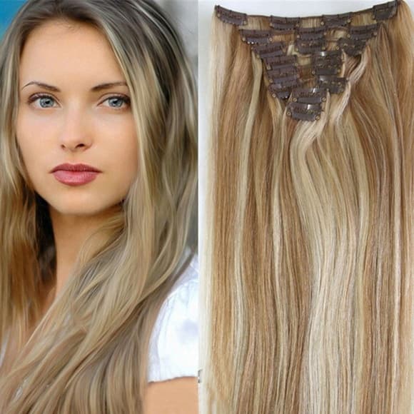Full Head Clip in Extension 12H/613 - Thumbnail 8