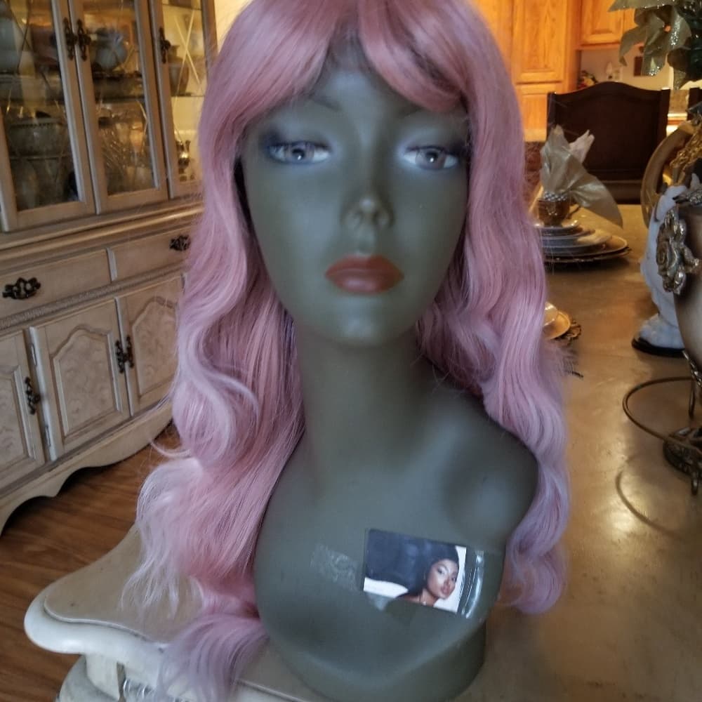 Pink Ombre Silver White Wig - Thumbnail 5