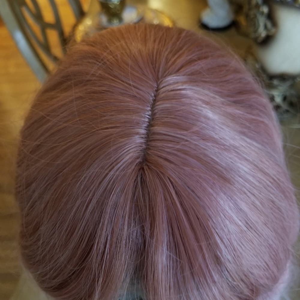 Pink Ombre Silver White Wig - Thumbnail 7