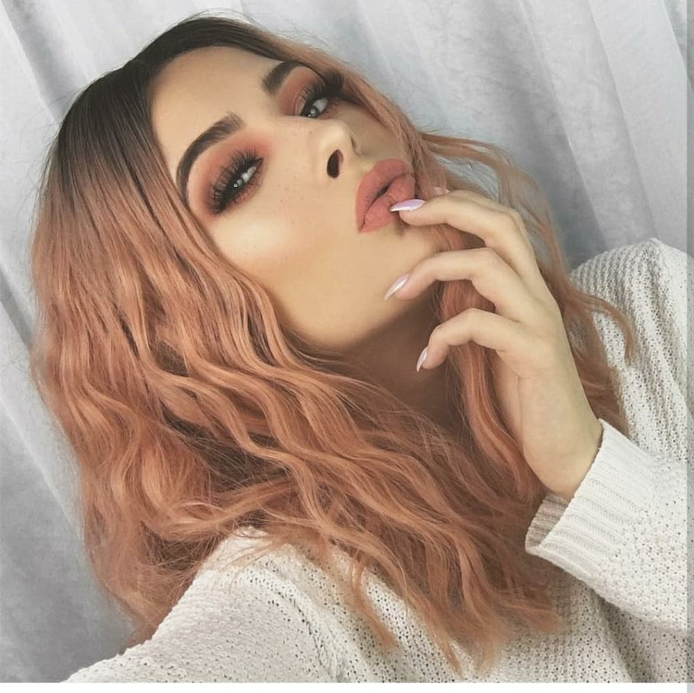 Ombre Pink Beauty LaceFront Wig - Thumbnail 2