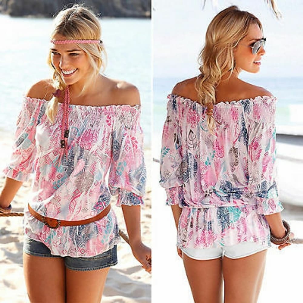 Pink Beauty Floral Blouse - Thumbnail 4
