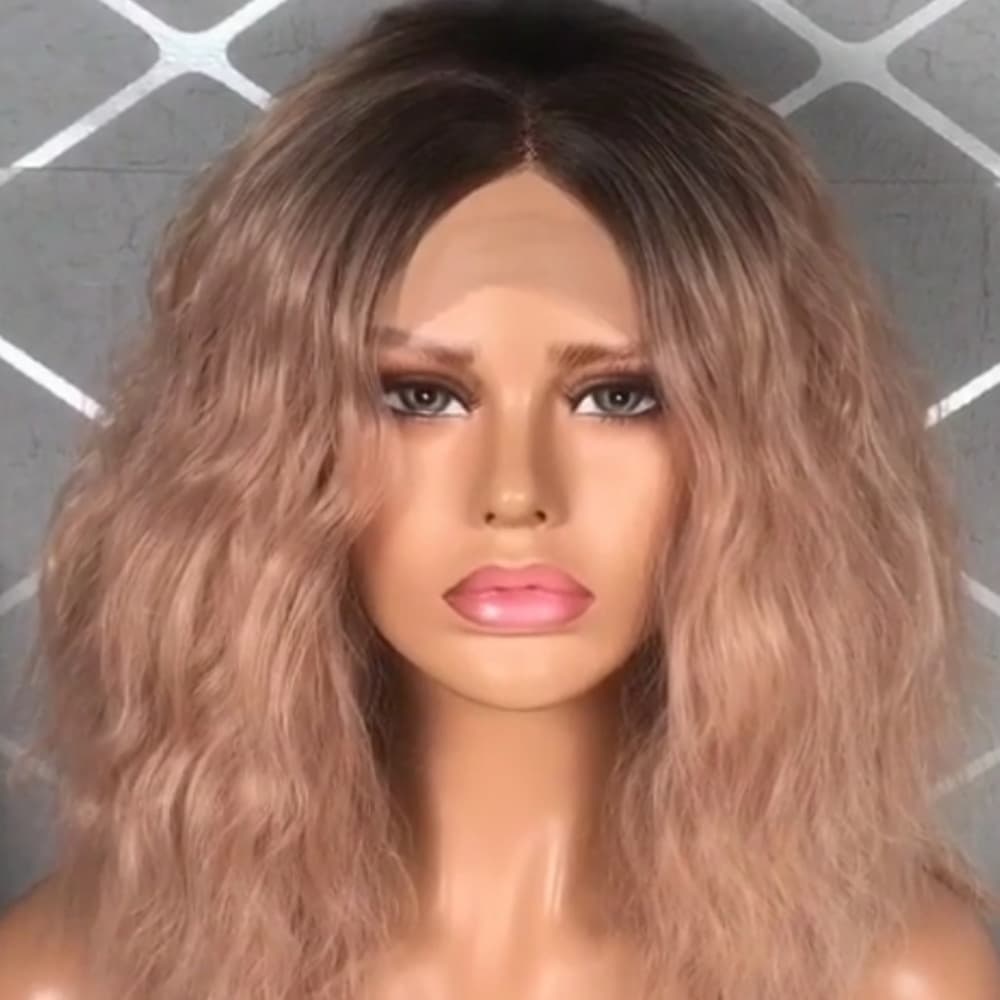 Ombre Pink Beauty LaceFront Wig - Thumbnail 4