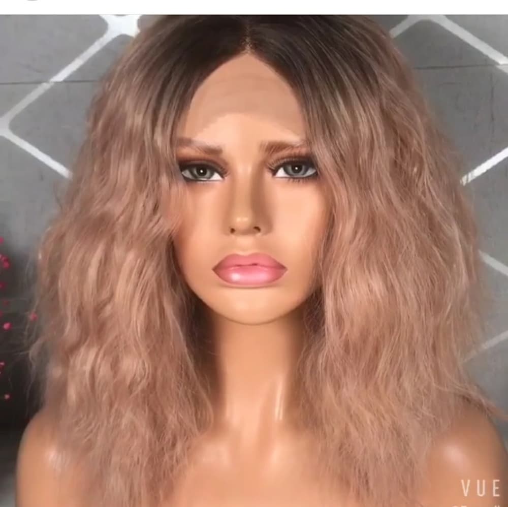 Ombre Pink Beauty LaceFront Wig - Thumbnail 3