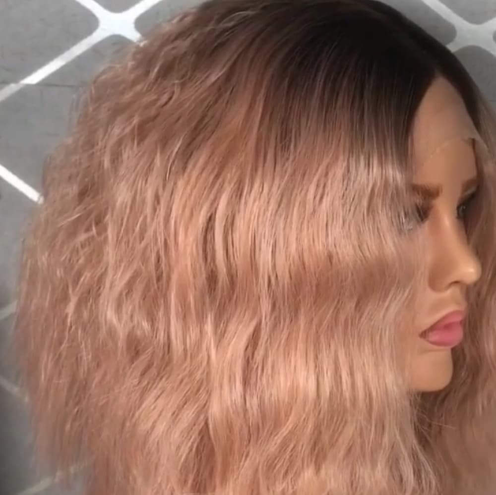 Ombre Pink Beauty LaceFront Wig - Thumbnail 7