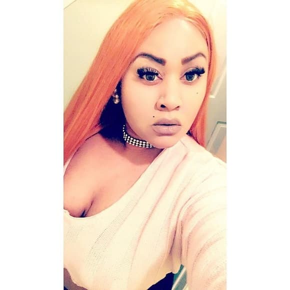 Pumpkin Orange Lace Front Wig - Thumbnail 3
