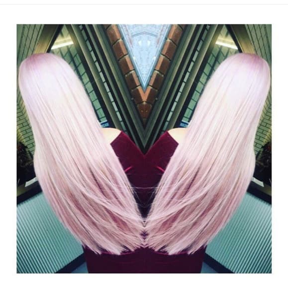 Pink Lace Front Wig - Thumbnail 2
