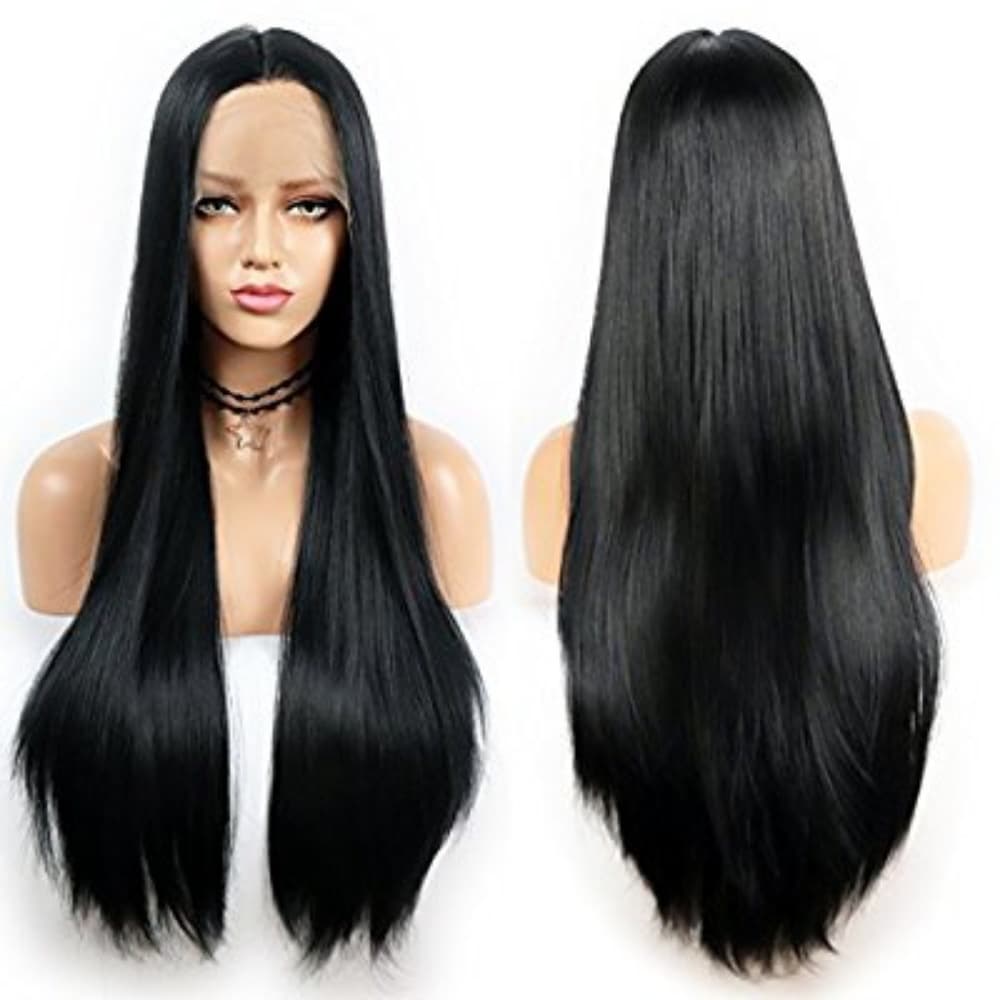 Silky Straight Lace Front Wig - Thumbnail 2