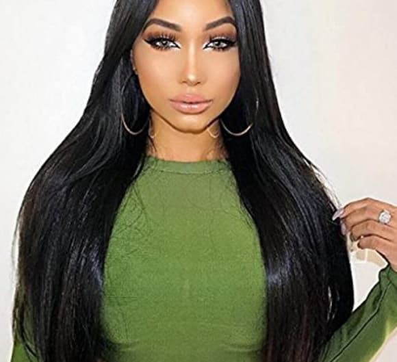 Silky Straight Lace Front Wig - Thumbnail 5