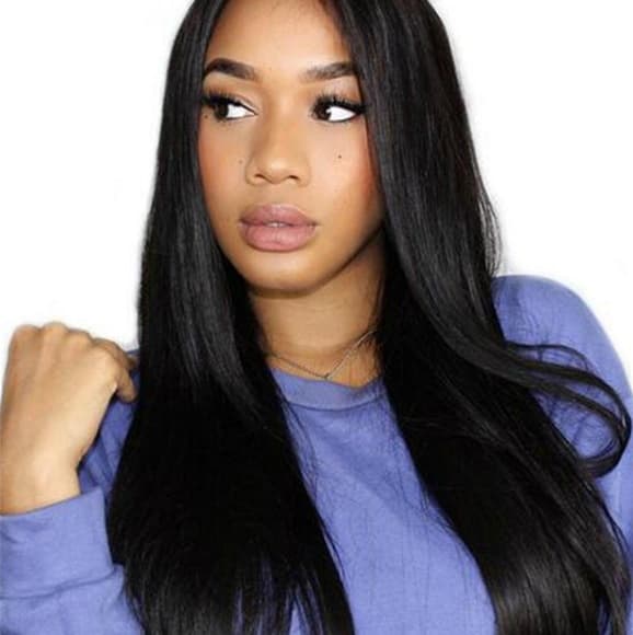 Yaki Straight Lace Front Wig - Thumbnail 7