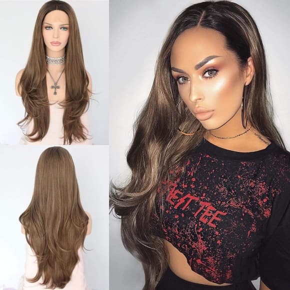 Brown Beauty Lace Front Wig - Thumbnail 2