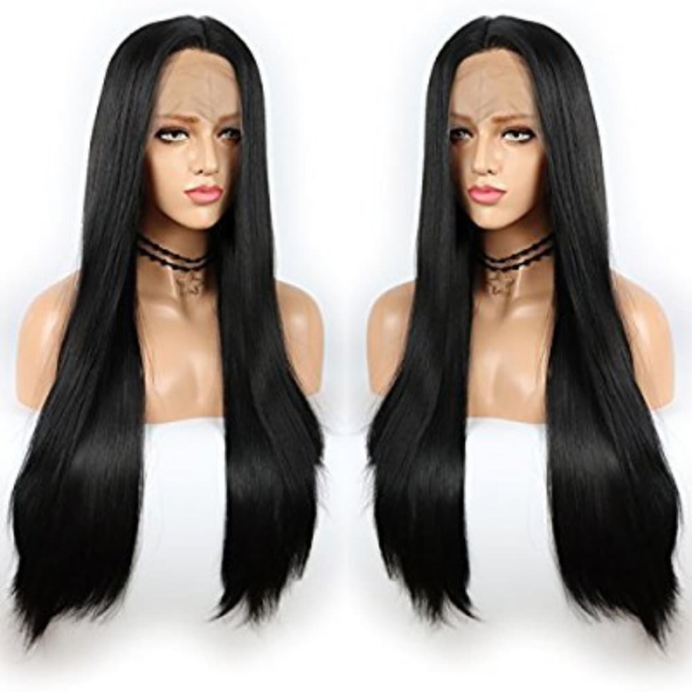 Black Straight Beauty Lace Wig - Thumbnail 2