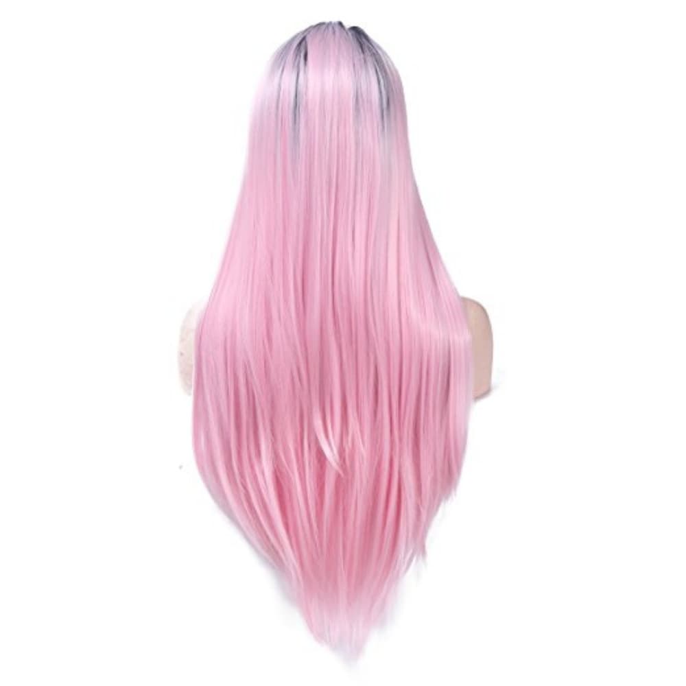 Ombre Pink Beauty Lace Front Wig - Thumbnail 5