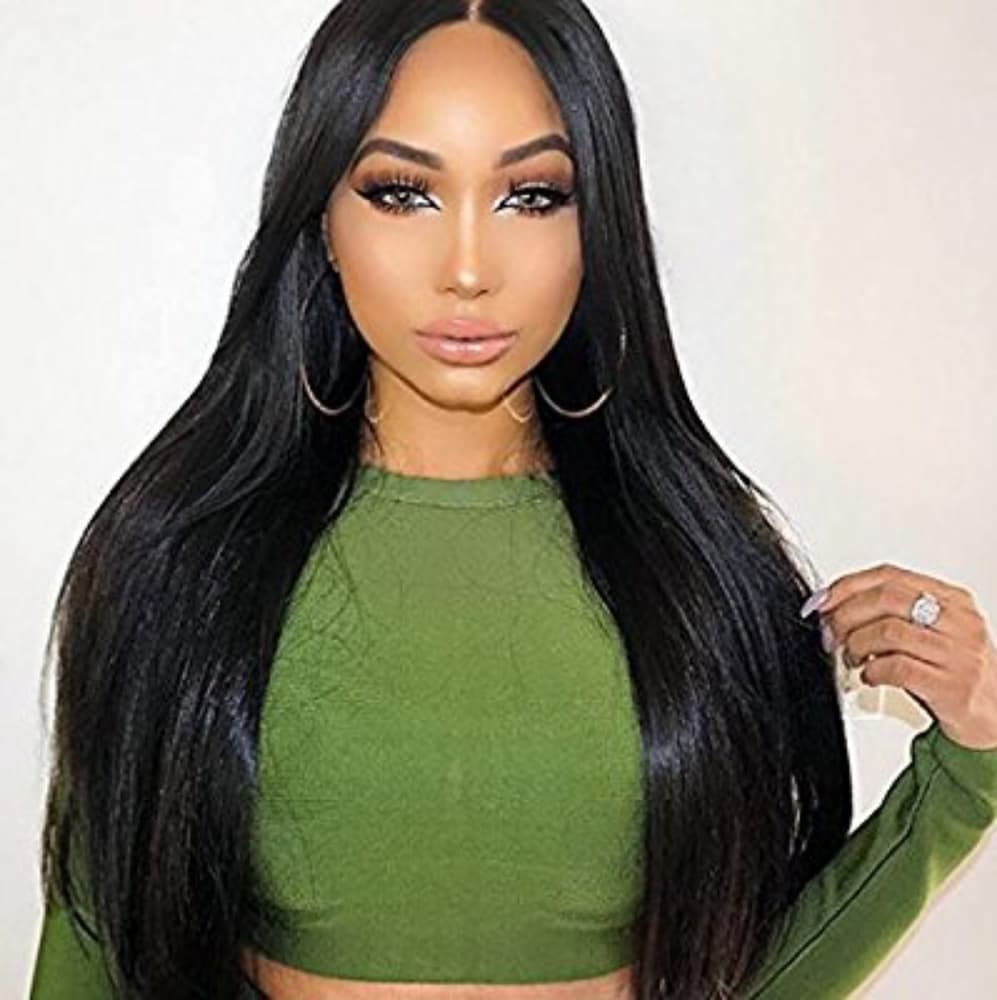 Black Straight Beauty Lace Wig - Thumbnail 4