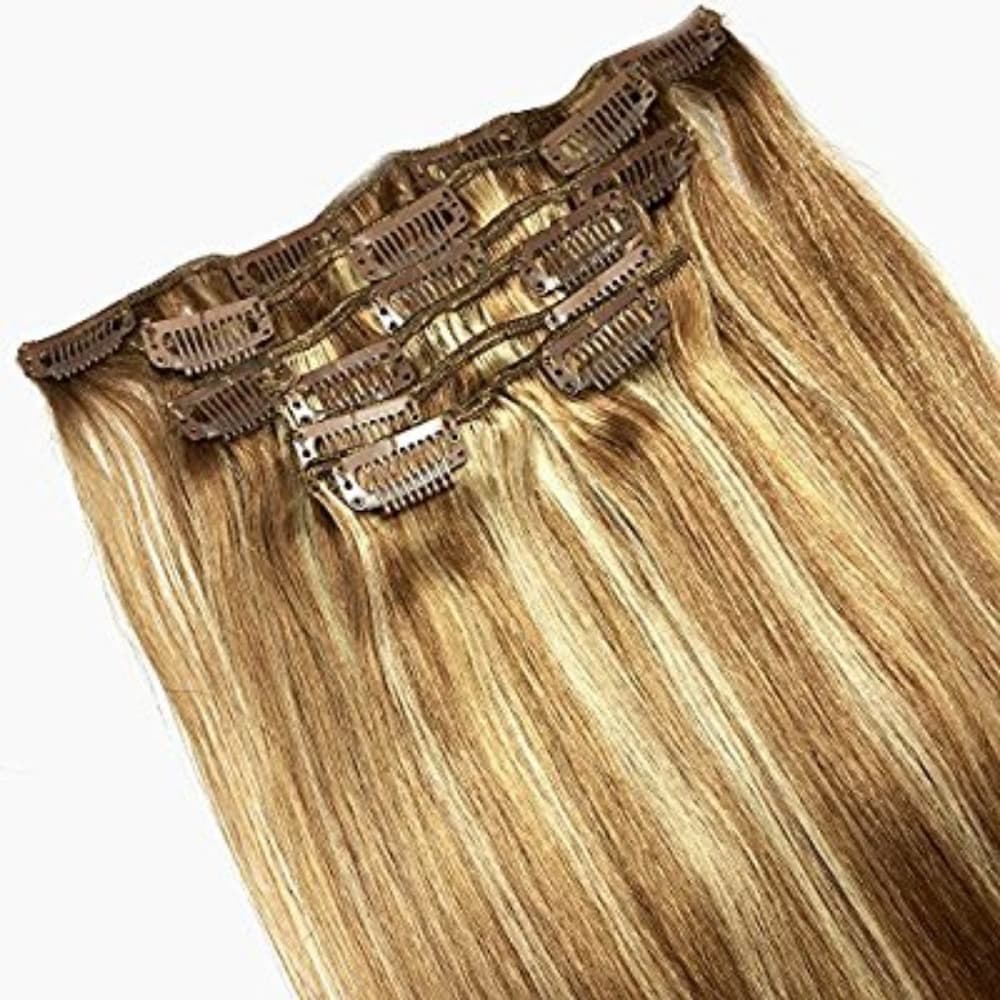 Human Hair Clip in Extensions (2) sets-140 Grams - Thumbnail 2