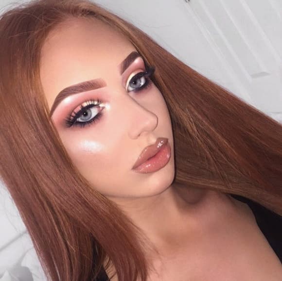 Brown Red Lace Front Wig - Thumbnail 2