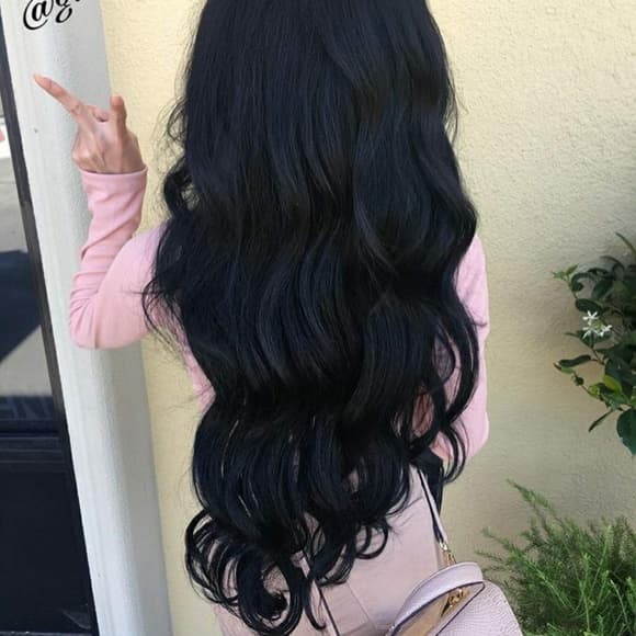 Black Bodywave Lace Front Wig - Thumbnail 9