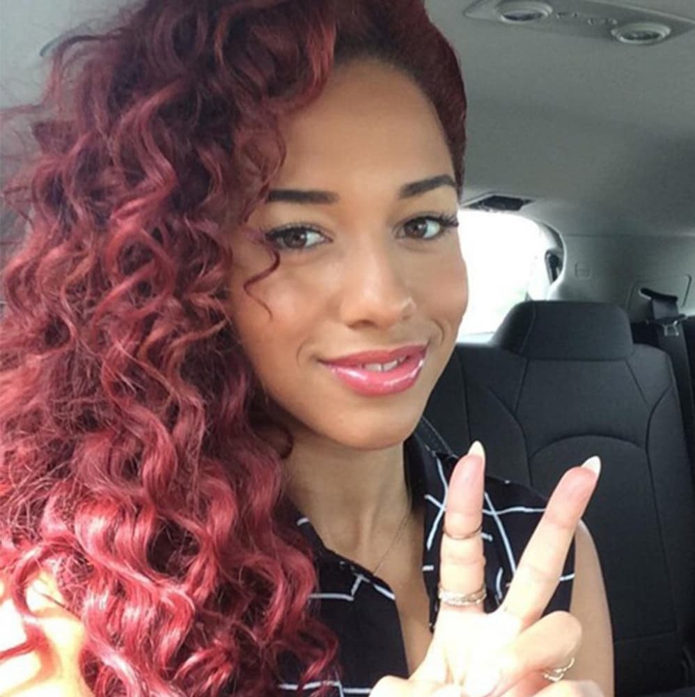 Burgundy Curly Beauty Lace Front Wig - Thumbnail 8