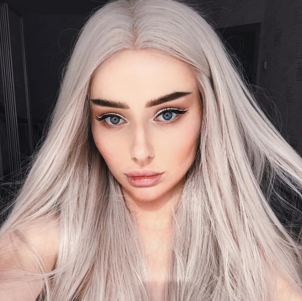 Gray Lace Front Wig - Thumbnail 2