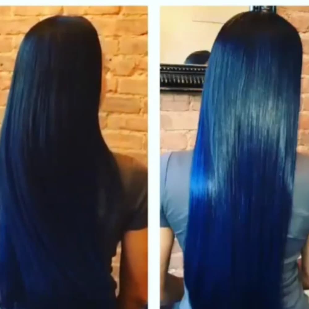 Black Straight Full Head Clip in Extension - Thumbnail 3