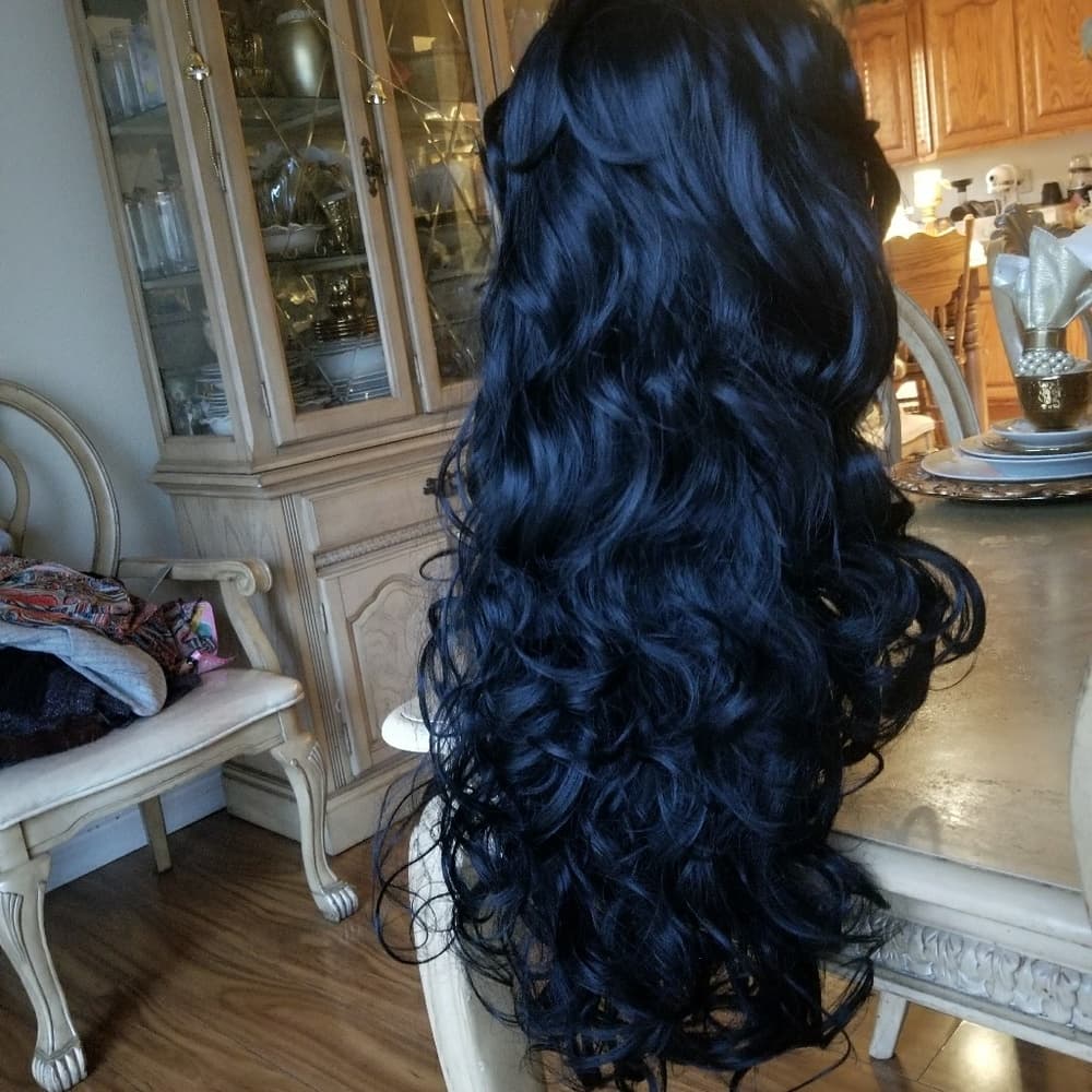 Black Bodywave Lace Front Wig - Thumbnail 7