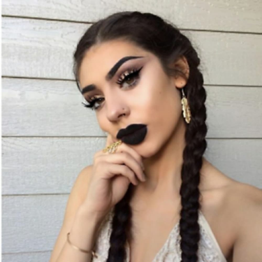 Braid Dark Brown Lace Front Wig