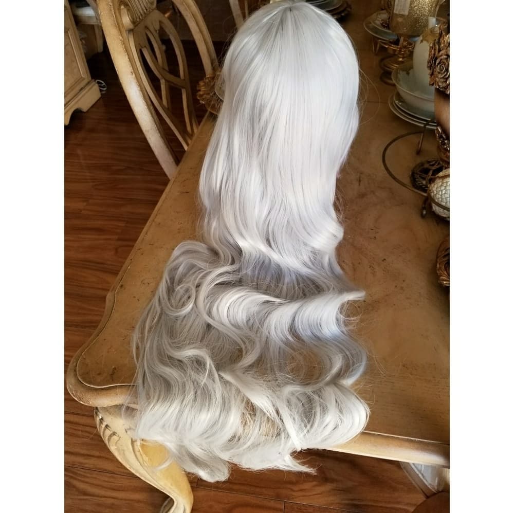 White ChiffonGray Beauty Wig - Thumbnail 3