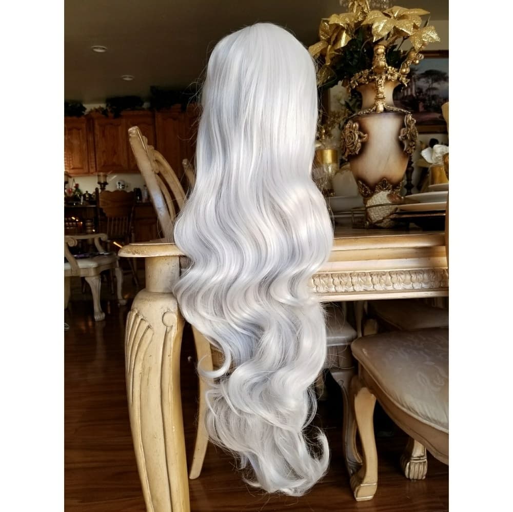 White ChiffonGray Beauty Wig - Thumbnail 8