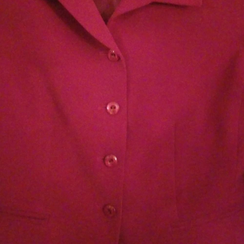 Burgundy Kasper Suit - Thumbnail 3