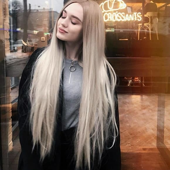 Ombre Blonde Lace Front Wig - Thumbnail 3