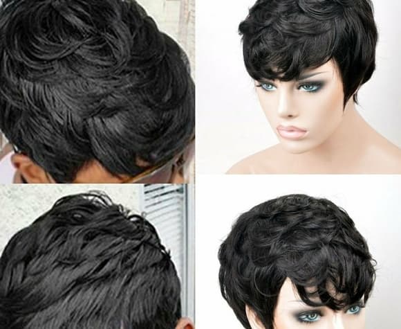 Beautiful Human Hair Wig - Thumbnail 9