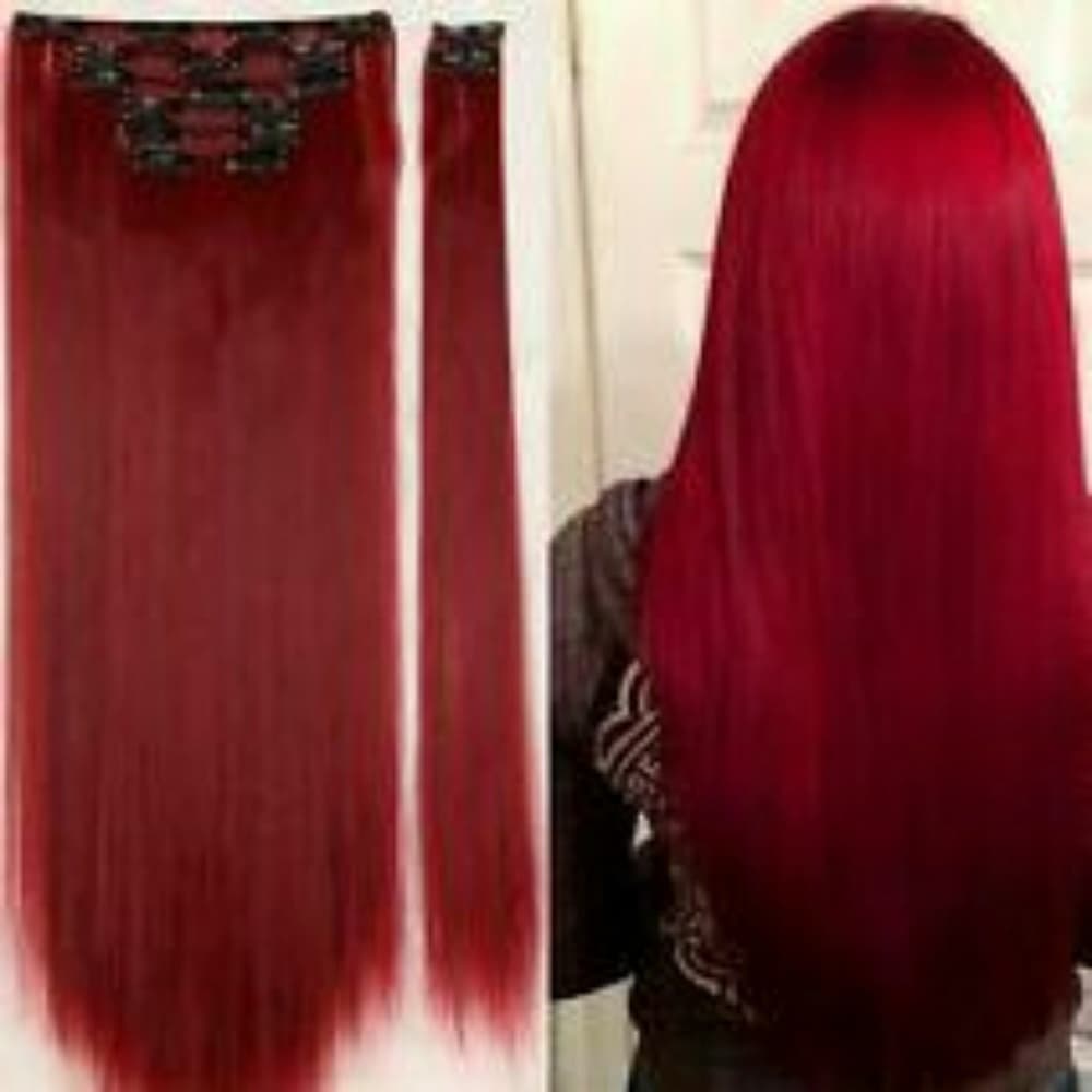 Red Beauty Full Head Clip in Extension - Thumbnail 3