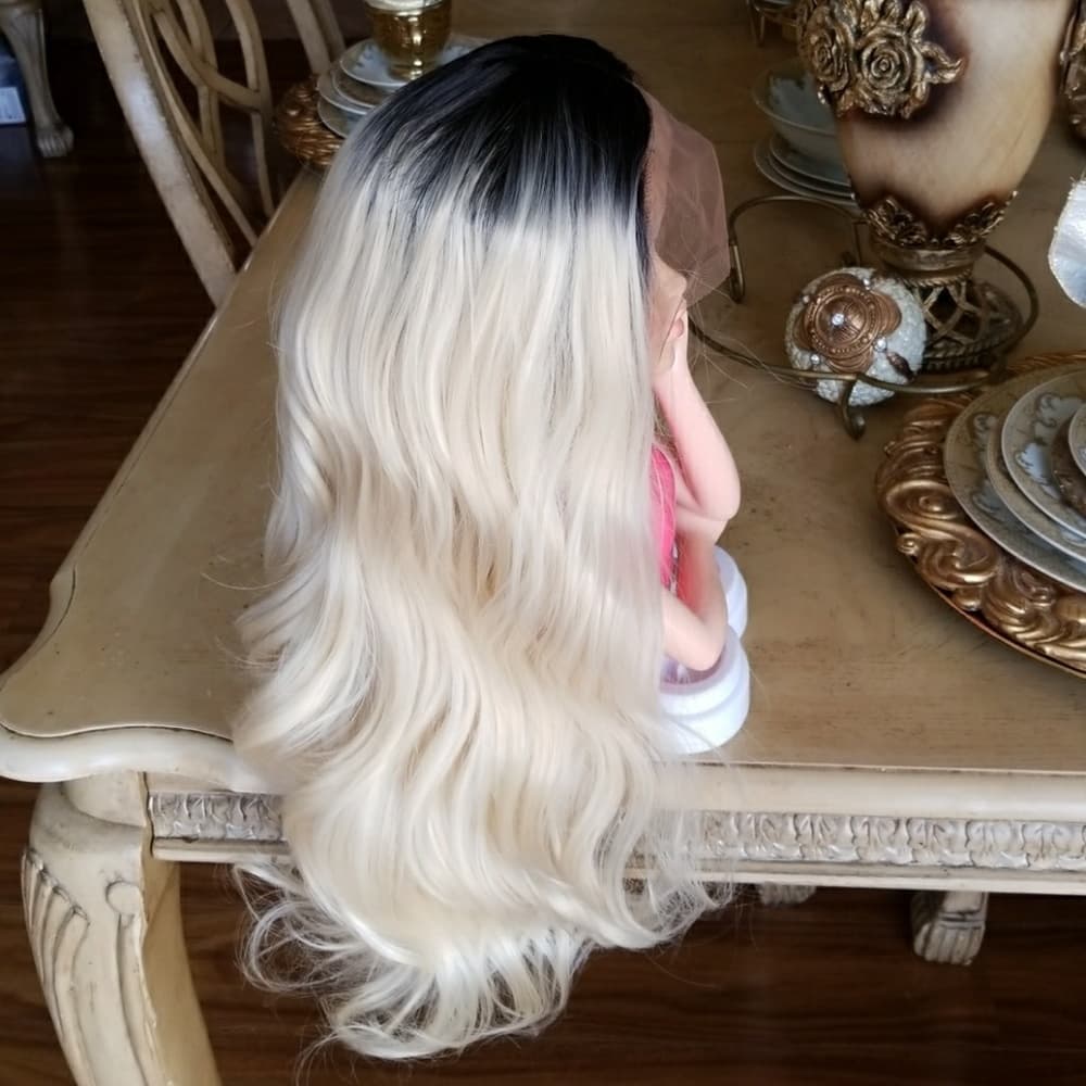 Ombre Blonde LaceFront Wig 18-22 inches!! - Thumbnail 5