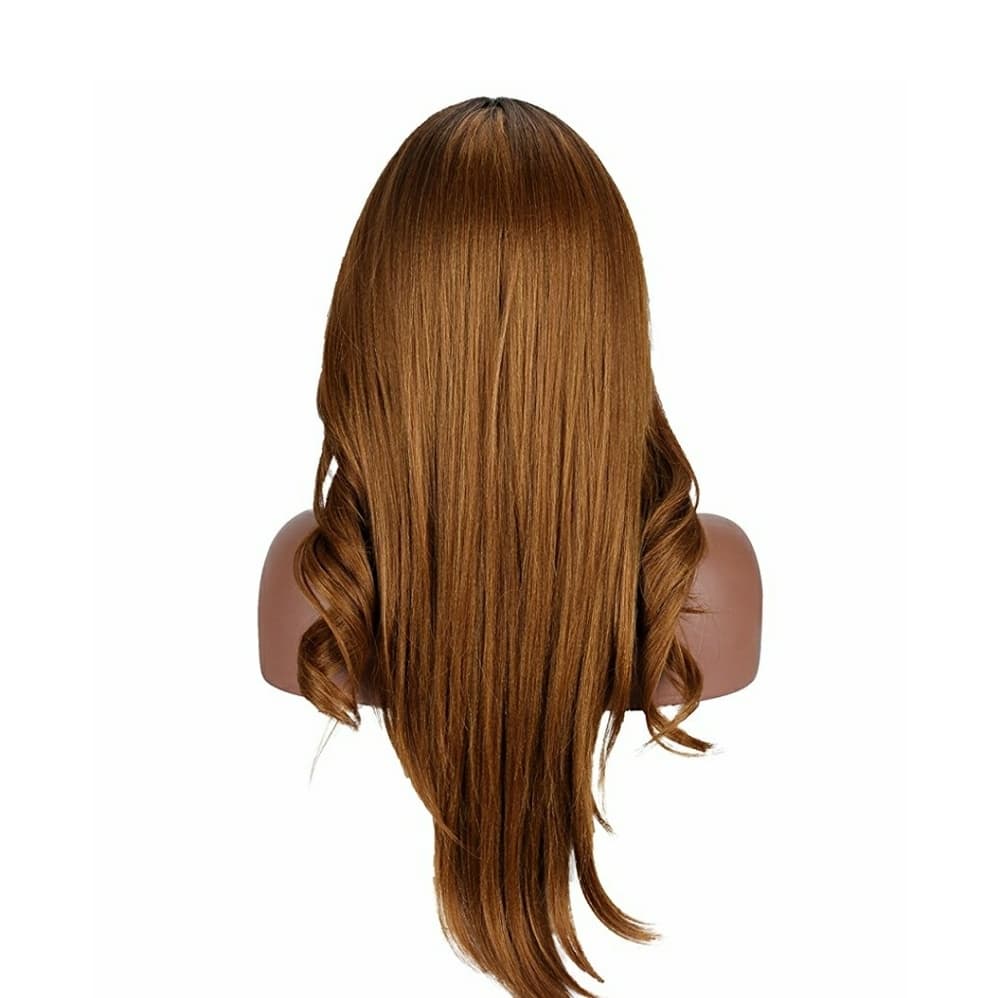 Yaki Synthetic Ombre Brown Wig - Thumbnail 4