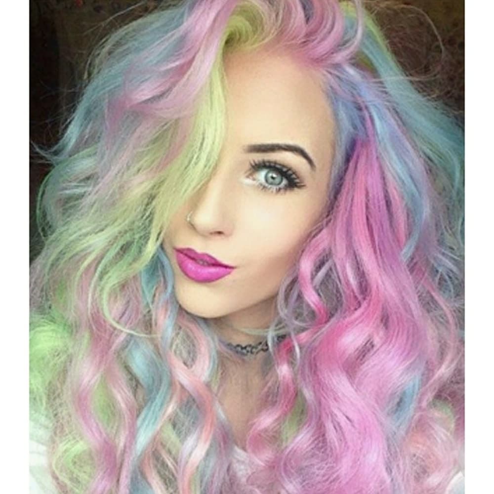 Rainbow Beauty Lace front Wig - Thumbnail 4