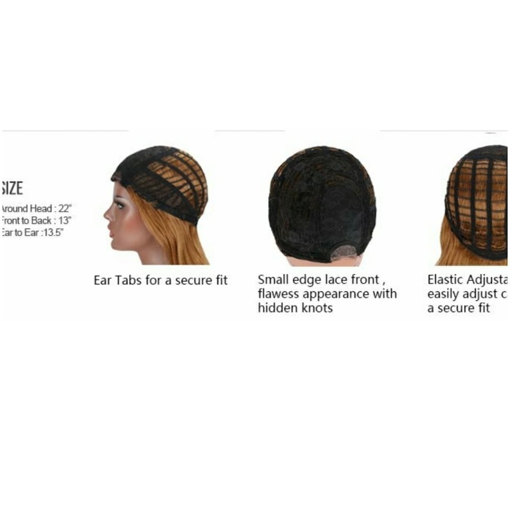 Yaki Synthetic Ombre Brown Wig - Thumbnail 6