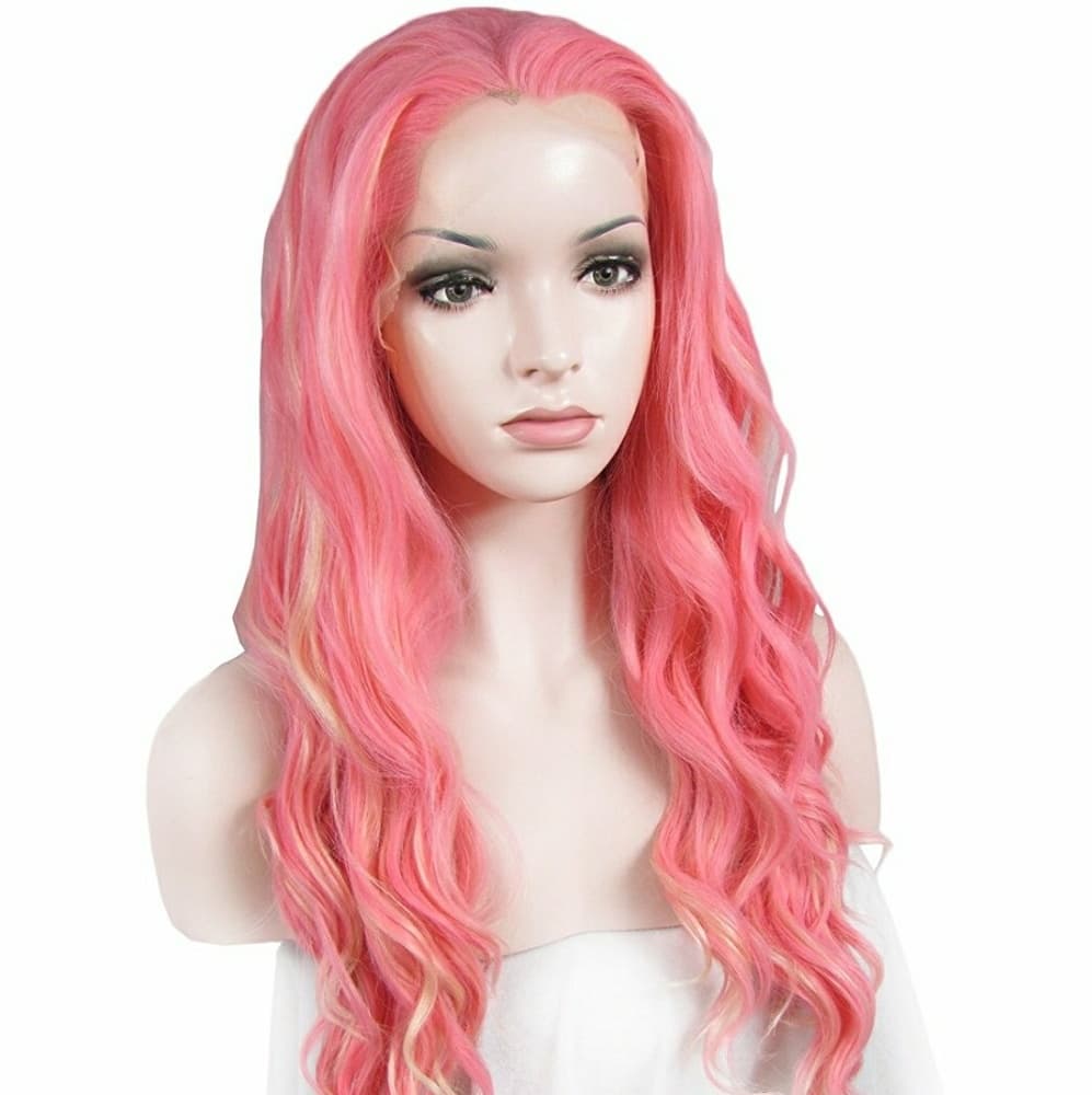 Pink Beauty LaceFront Wig Wig 22-24inches - Thumbnail 2