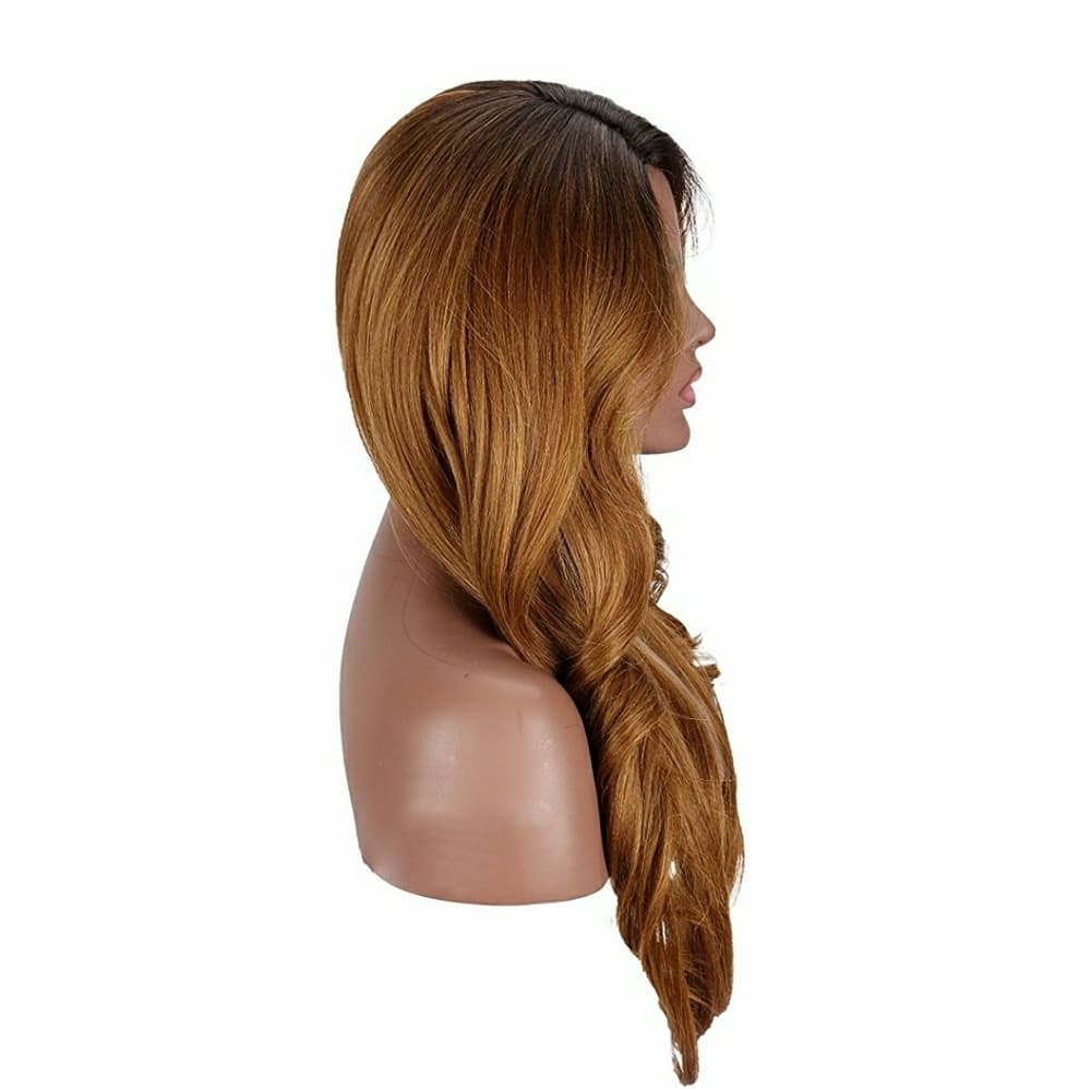 Yaki Synthetic Ombre Brown Wig - Thumbnail 5