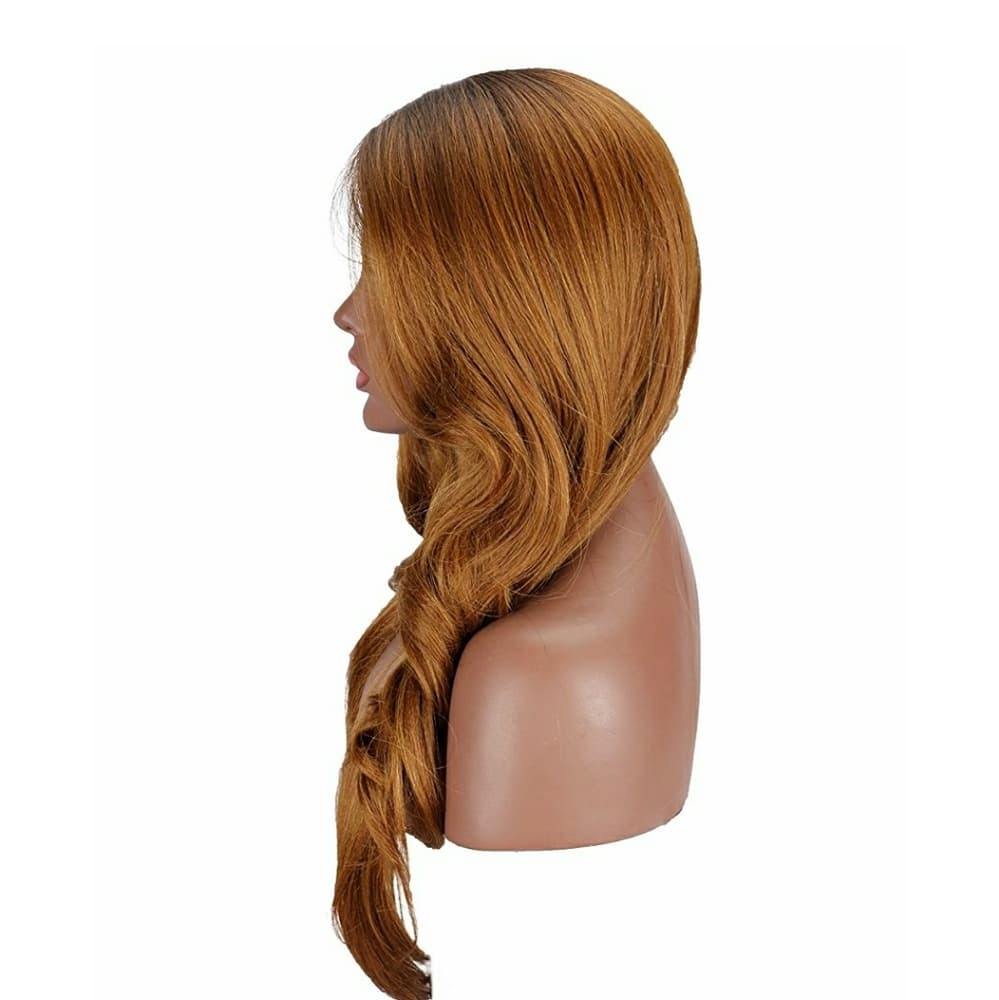 Yaki Synthetic Ombre Brown Wig - Thumbnail 2
