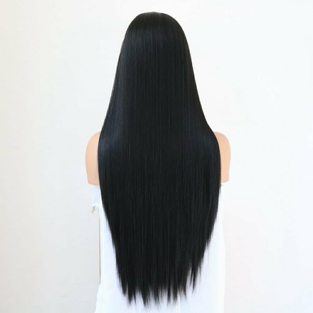 Black Straight Beauty LaceFront Wig - Thumbnail 3